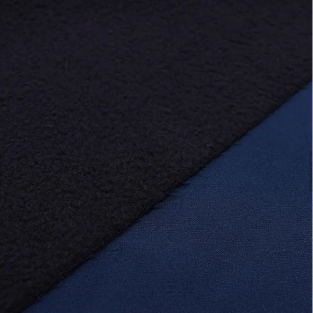 Softshell extensible dans 4 sens en polyester recyclé à 3 couches avec polaire recyclée pour veste d'extérieur