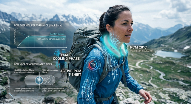 Tissu tissé en nylon PCM pour vêtements d'extérieur et fonctionnels