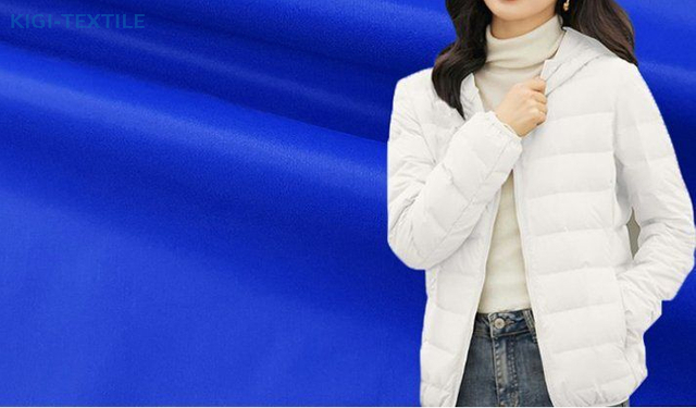 41gsm à la baisse 41gsm ultra-léger Ripstop recyclé en taffetas en nylon tissu 420T 20D Vestes de manteau d'hiver