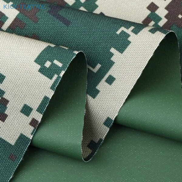 tissu imprimé par camouflage d'Oxford de polyester enduit par PVC 1200D imperméable