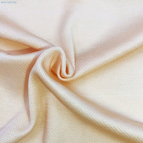 Tissu tricoté en maille PLA Bird-Eye, antibactérien, biodégradable, respectueux de la peau, pour vêtements, 145g/m²