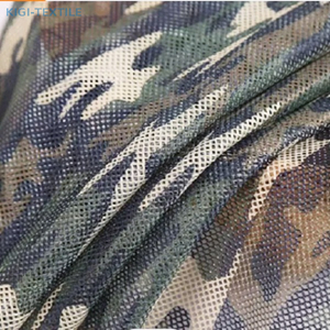 Tissu à mailles en tricot de haute qualité 100 Polyester Print de camouflage léger