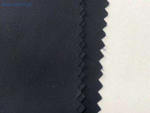 Tissu enduit sans fluor en taffetas de polyester recyclé semi-terne 50D 300T pour la doublure