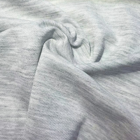 Tissu tricoté PLA piqué 81%PLA 19%rayonne 170gsm biodégradable antibactérien pour polo