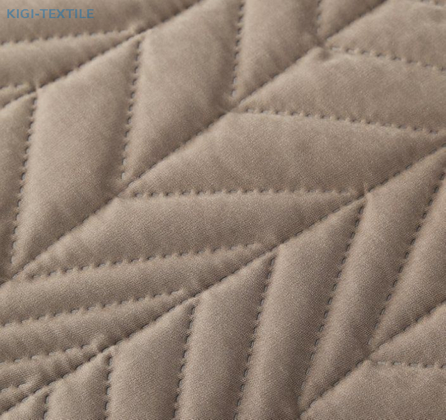 Herringbone 100% coton-polyester tissu matelassé