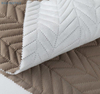 Herringbone 100% coton-polyester tissu matelassé