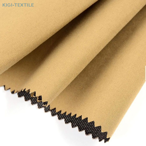 Tissu en maille laminé à 3 couches en polyester recyclé peau de pêche TPU sans fluor 390 g/m²