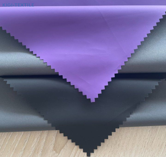 Couleur personnalisée Fabric de pongee en polyester 240t recyclé avec film PU de transfert